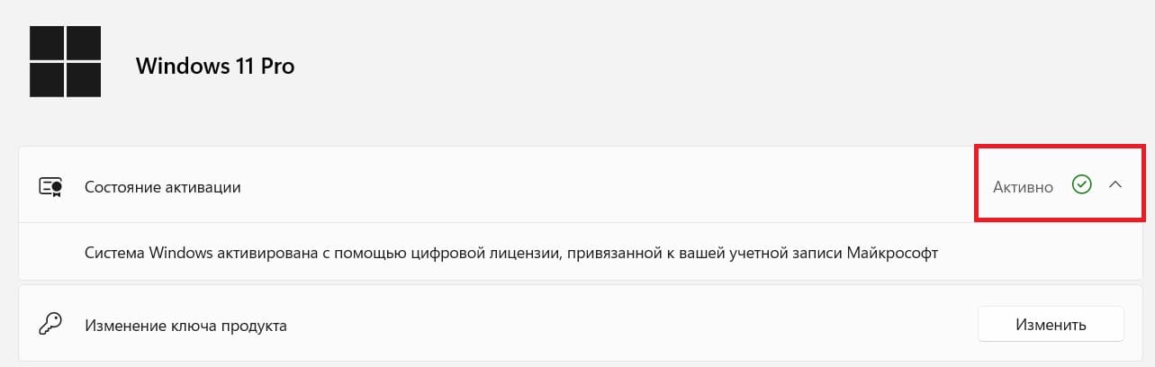 Windows 11 активирована